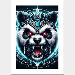 Panda futuristic Posters and Art